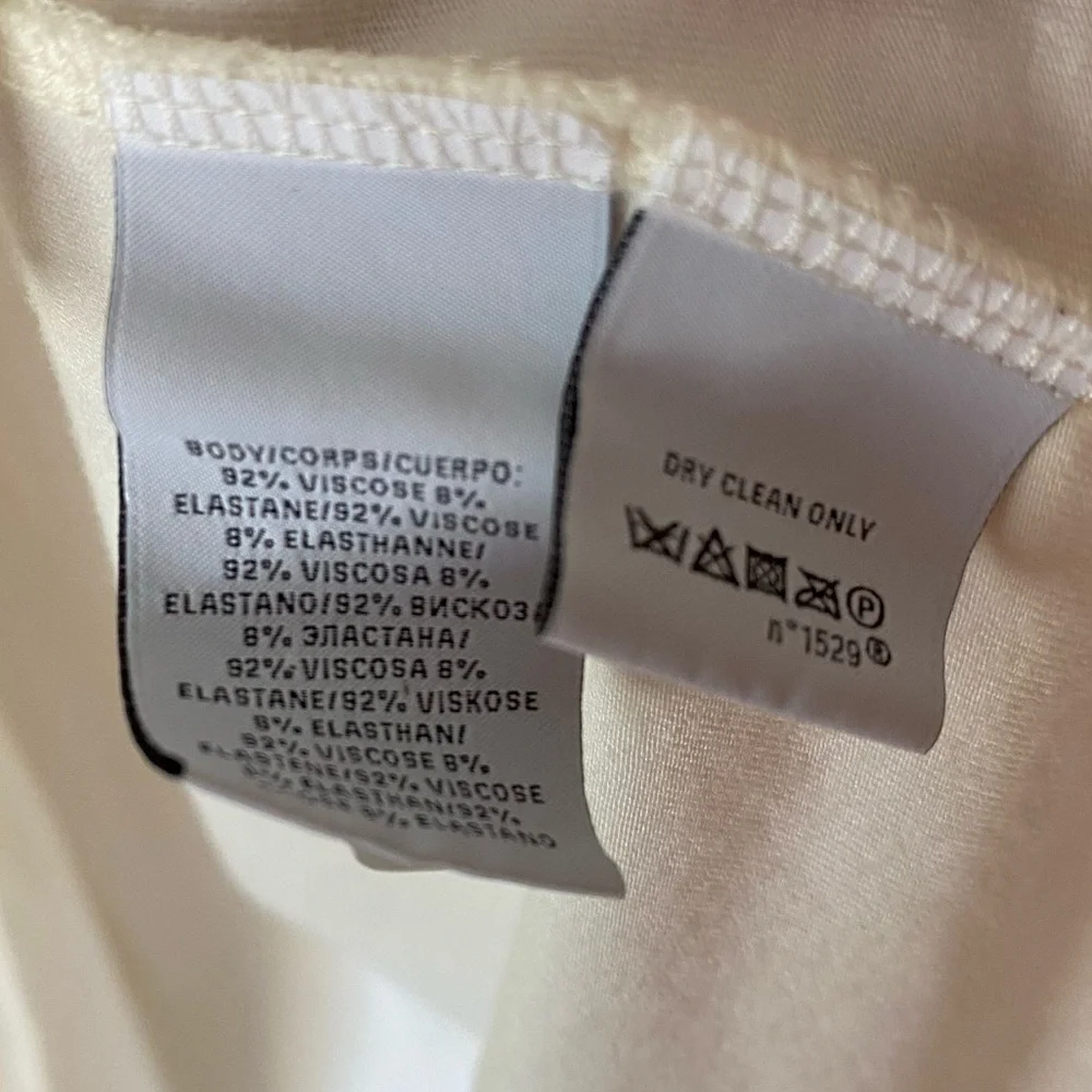 Ralph Lauren Black Label Ivory Open Front Cardigan Size M Cream Elegant Classy